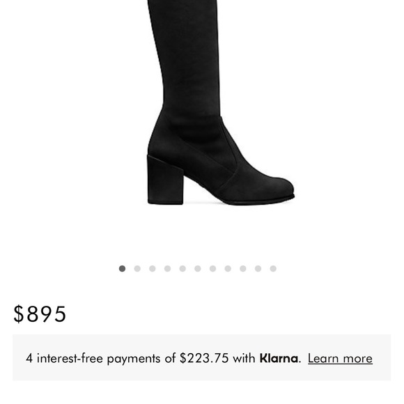 Stuart Weitzman Tieland stretch suede over the knee boots size 8 - Picture 3 of 8